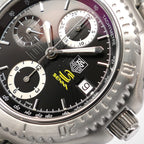 TAG Heuer Link Ayrton Senna CT5114 logo close up