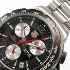 TAG Heuer Indy 500 CAC111A logo close up