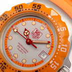 TAG Heuer Formula 1 WA1413 red Mercedes and logo close up