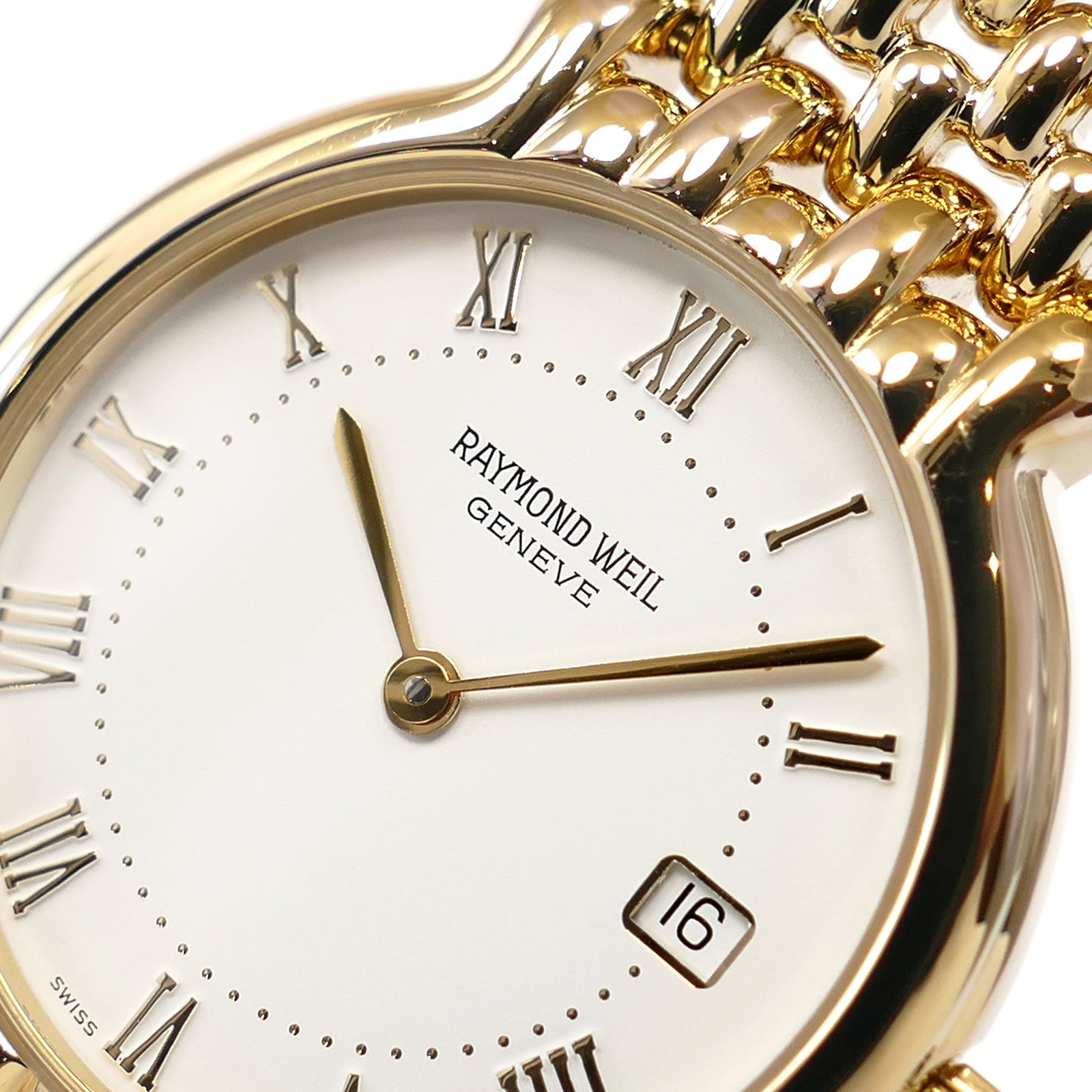 Raymond Weil 5549 logo close up