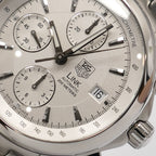 TAG Heuer Link Chronograph CJF2111 logo close up