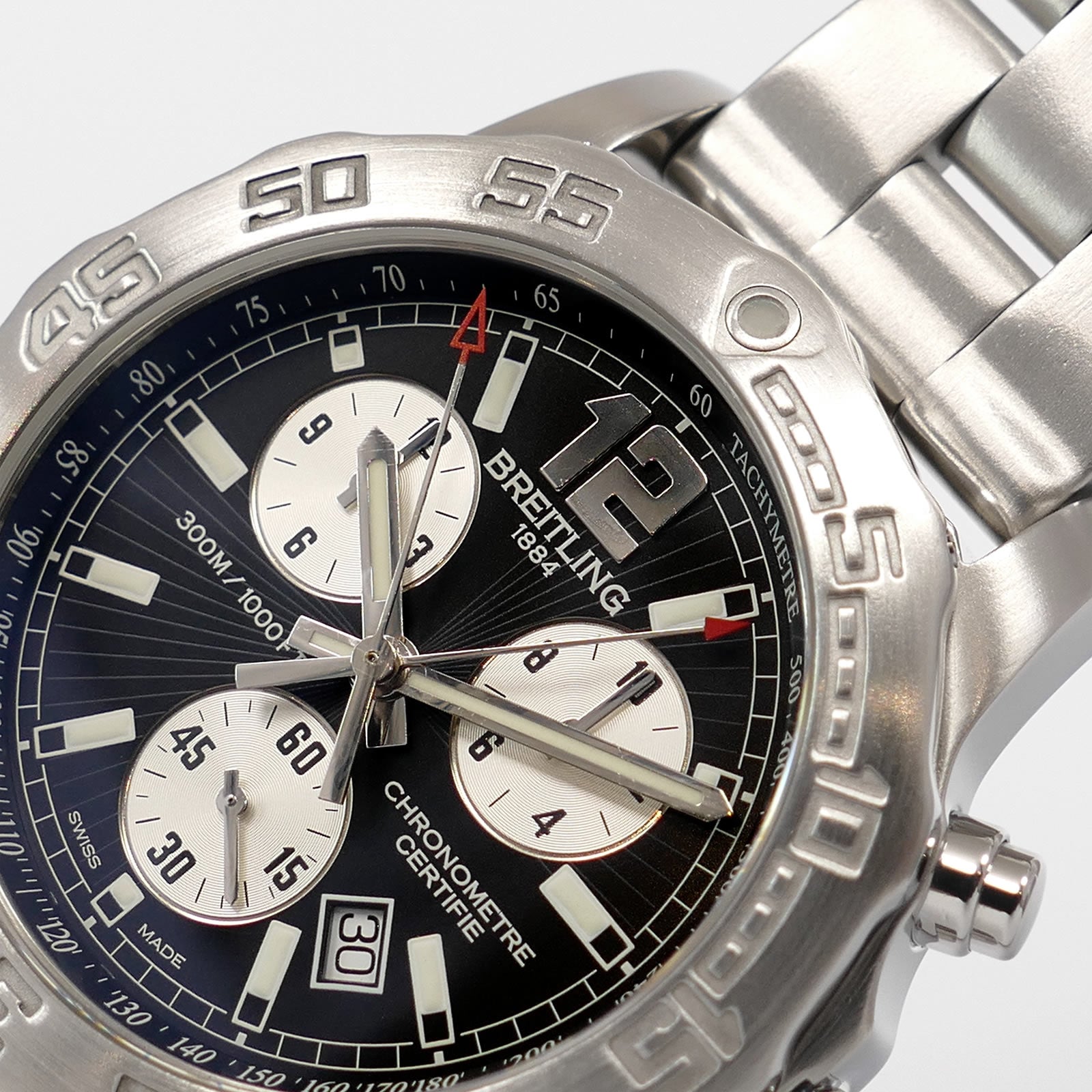 Breitling Colt Chrono II A73387 logo close up