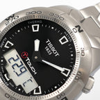 Tissot T-Touch II T047420A logo close up