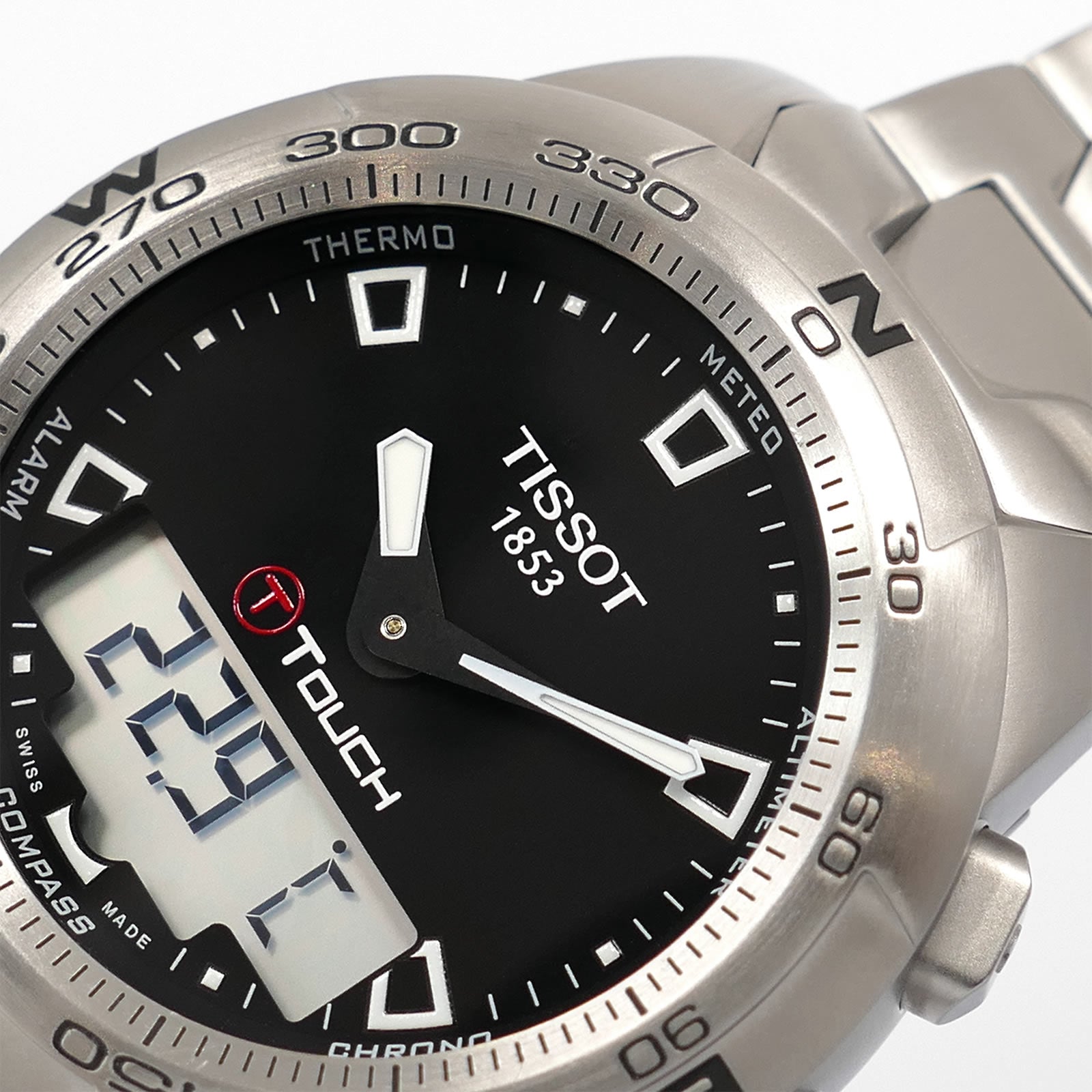 Tissot T-Touch II T047420A logo close up