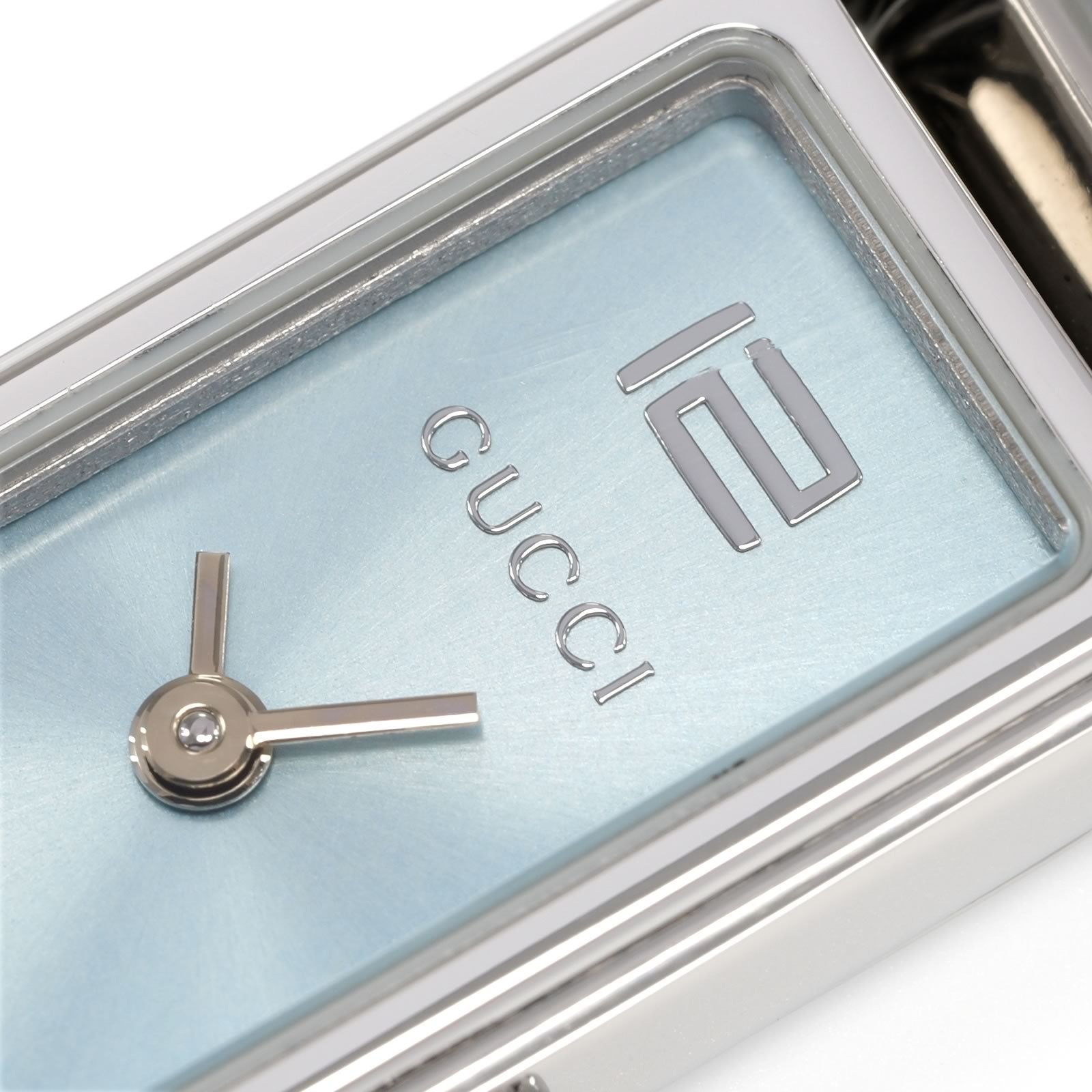 Gucci 1500L Blue Dial Ladies 12mm Rectangular Watch on 16.5cm