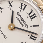 Raymond Weil Parsifal 9690 dial logo close up