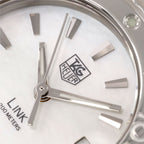 TAG Heuer Link WJ1313-0 dial logo close up