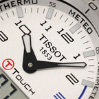Tissot T-Touch Expert T013420A logo close up