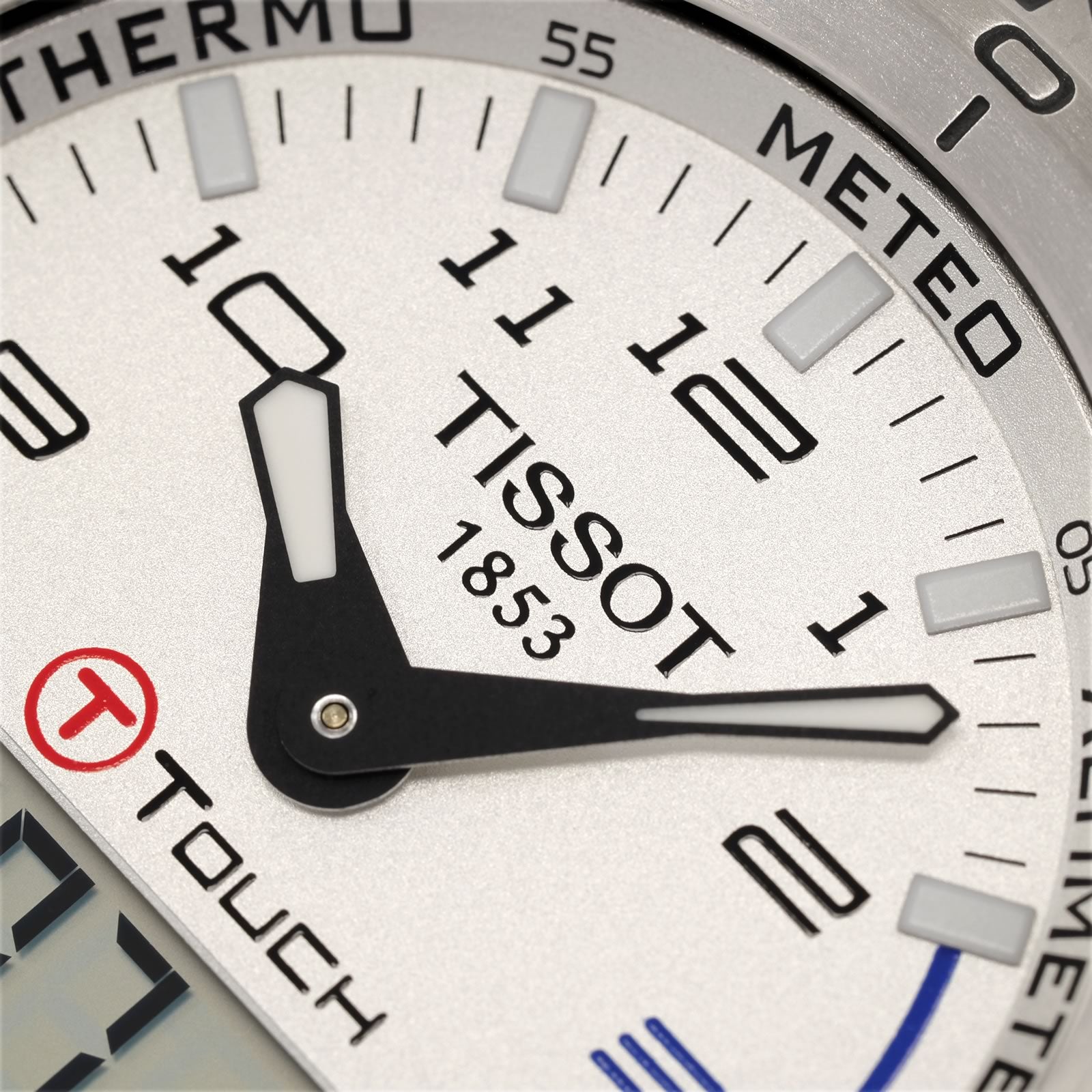 Tissot T-Touch Expert T013420A logo close up