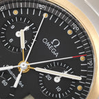 Omega Seamaster Polaris Men's 38mm Black Chronograph 18k Gold
