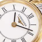 Longines Présence L4.219.2 logo close up