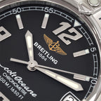 Breitling Colt Oceane A57350 wings logo close up
