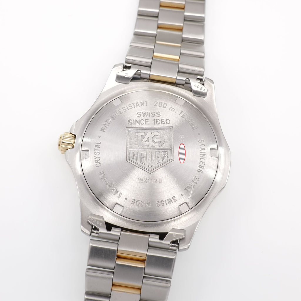 TAG Heuer 2000 WK1121 stainless steel screw down case back