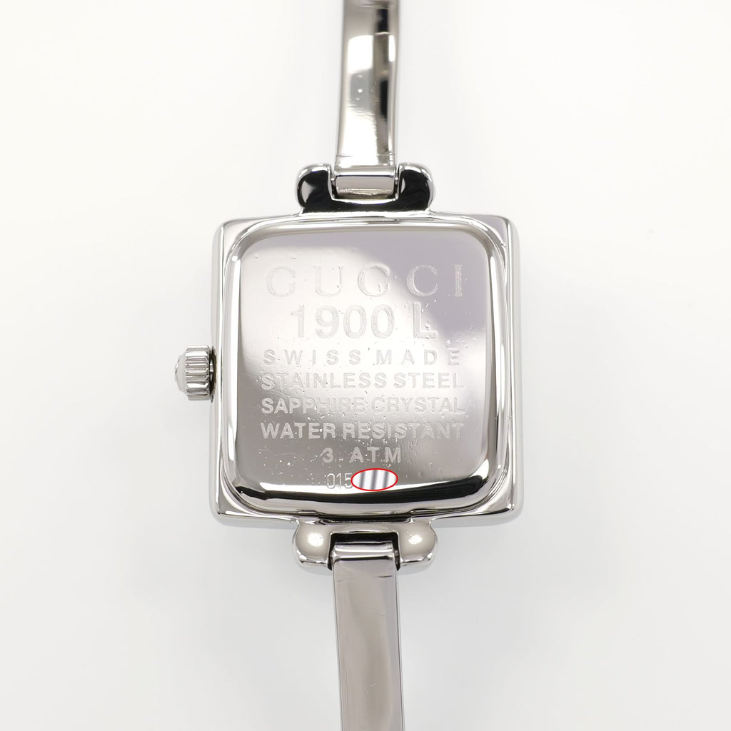 Gucci 1900L stainless steel case back
