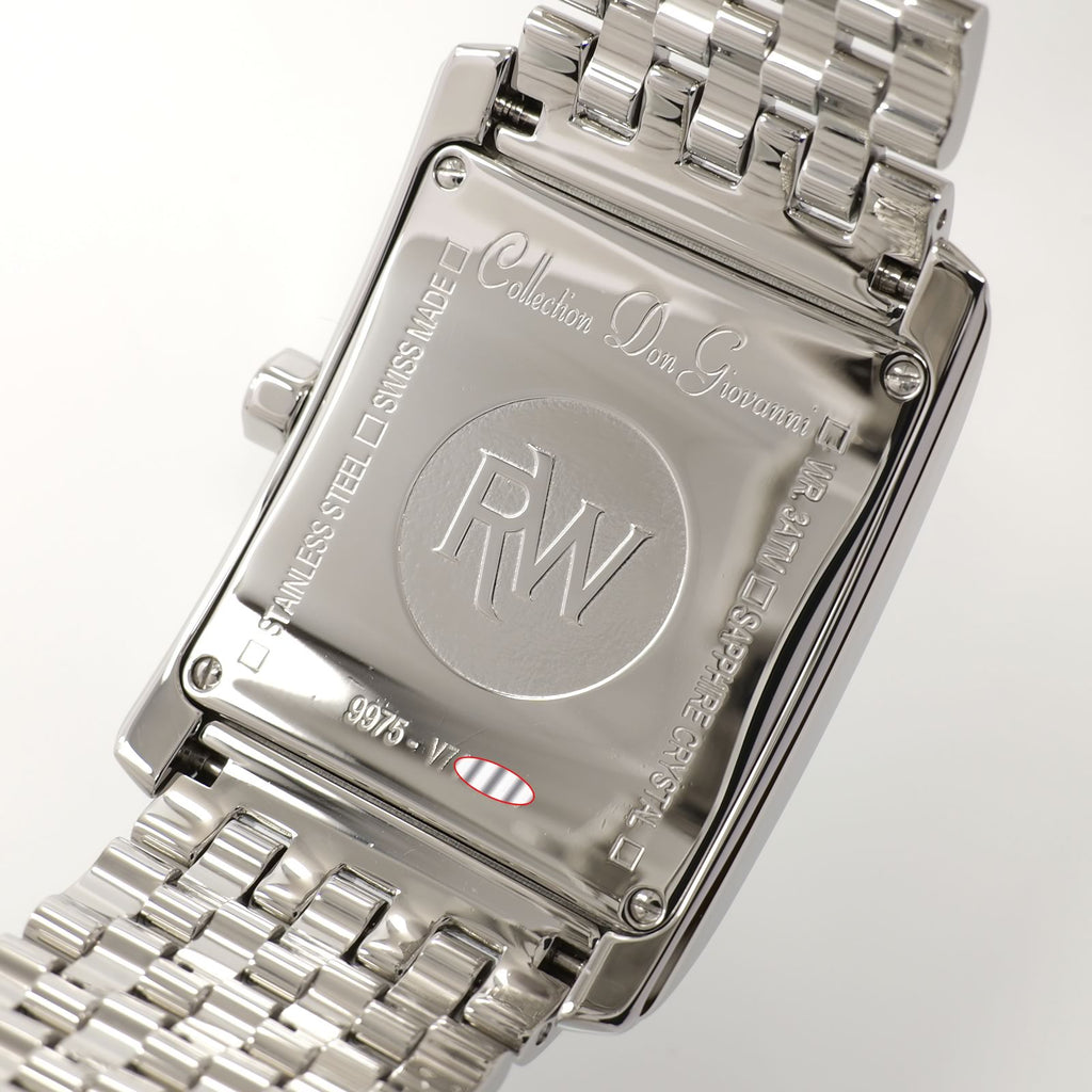 Raymond Weil Don Giovanni 9975 stainless steel case back