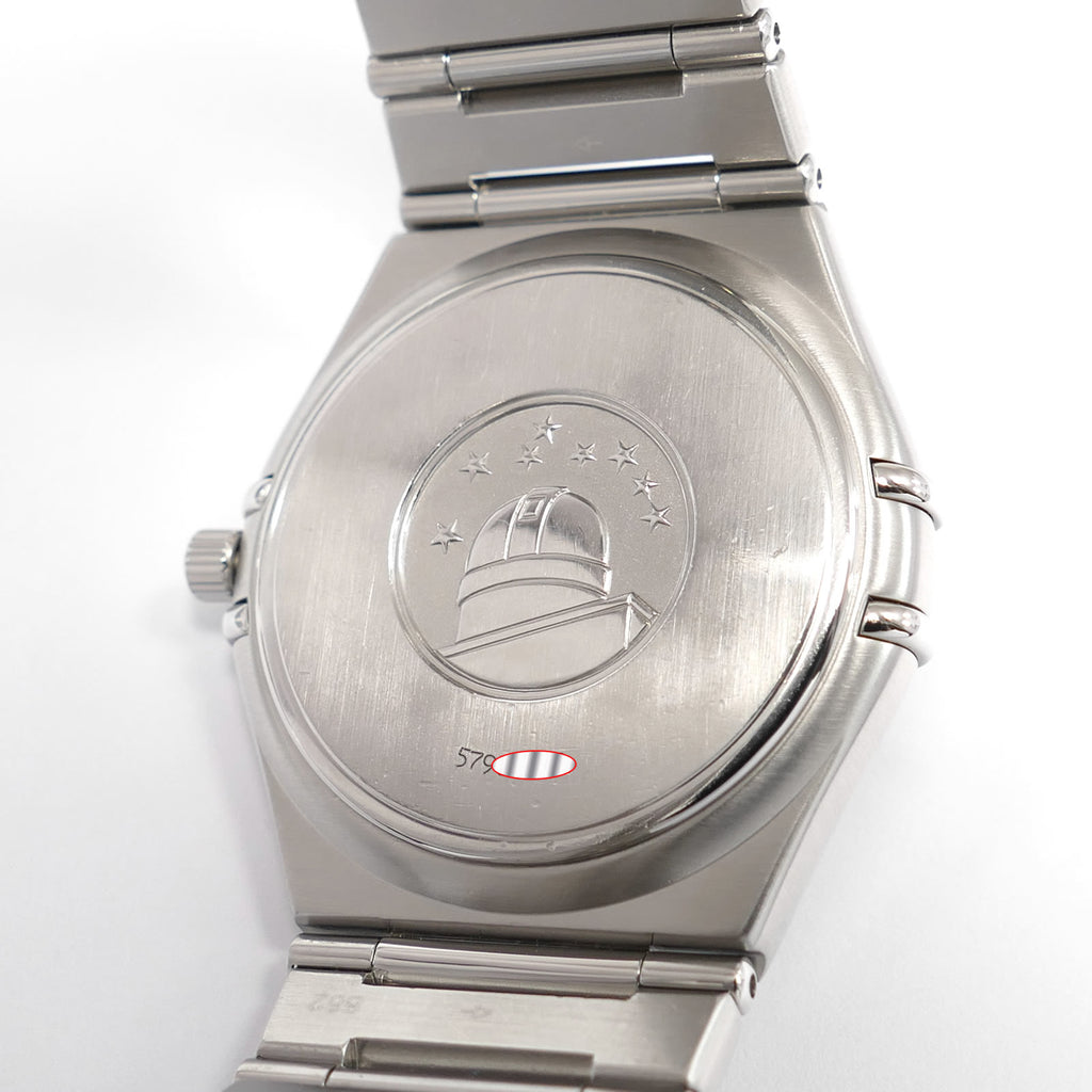Omega Constellation 1512.30.00 stainless steel observatory case back