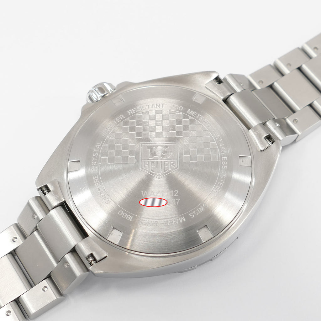 TAG Heuer Formula 1 WAZ1112 stainless steel screw down case back