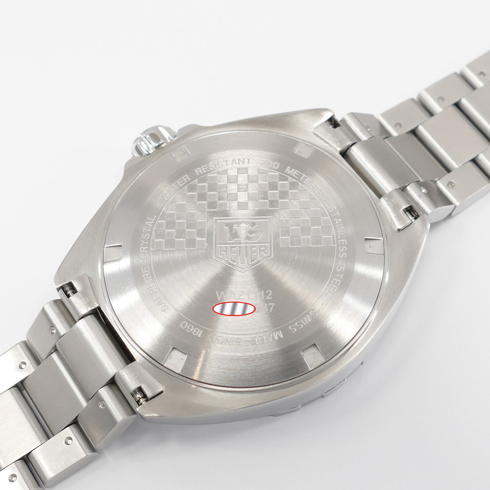 TAG Heuer Formula 1 WAZ1112 stainless steel screw down case back