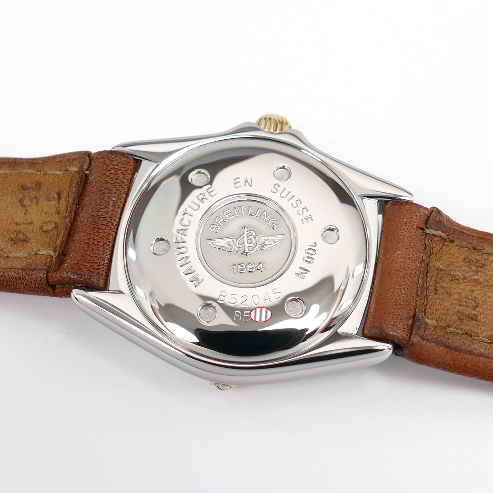 Breitling Callistino B52045 stainless steel screw down case back