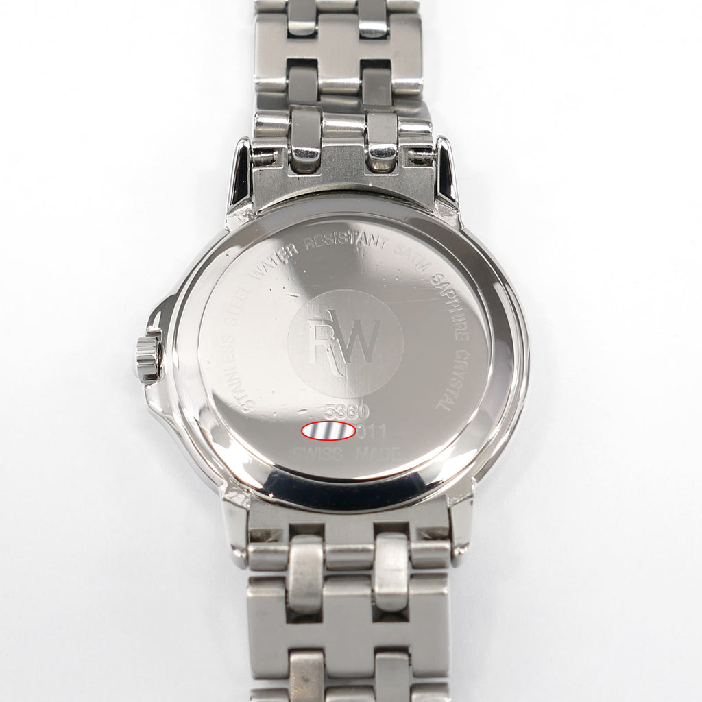 Raymond Weil Tango 5360 stainless steel case back
