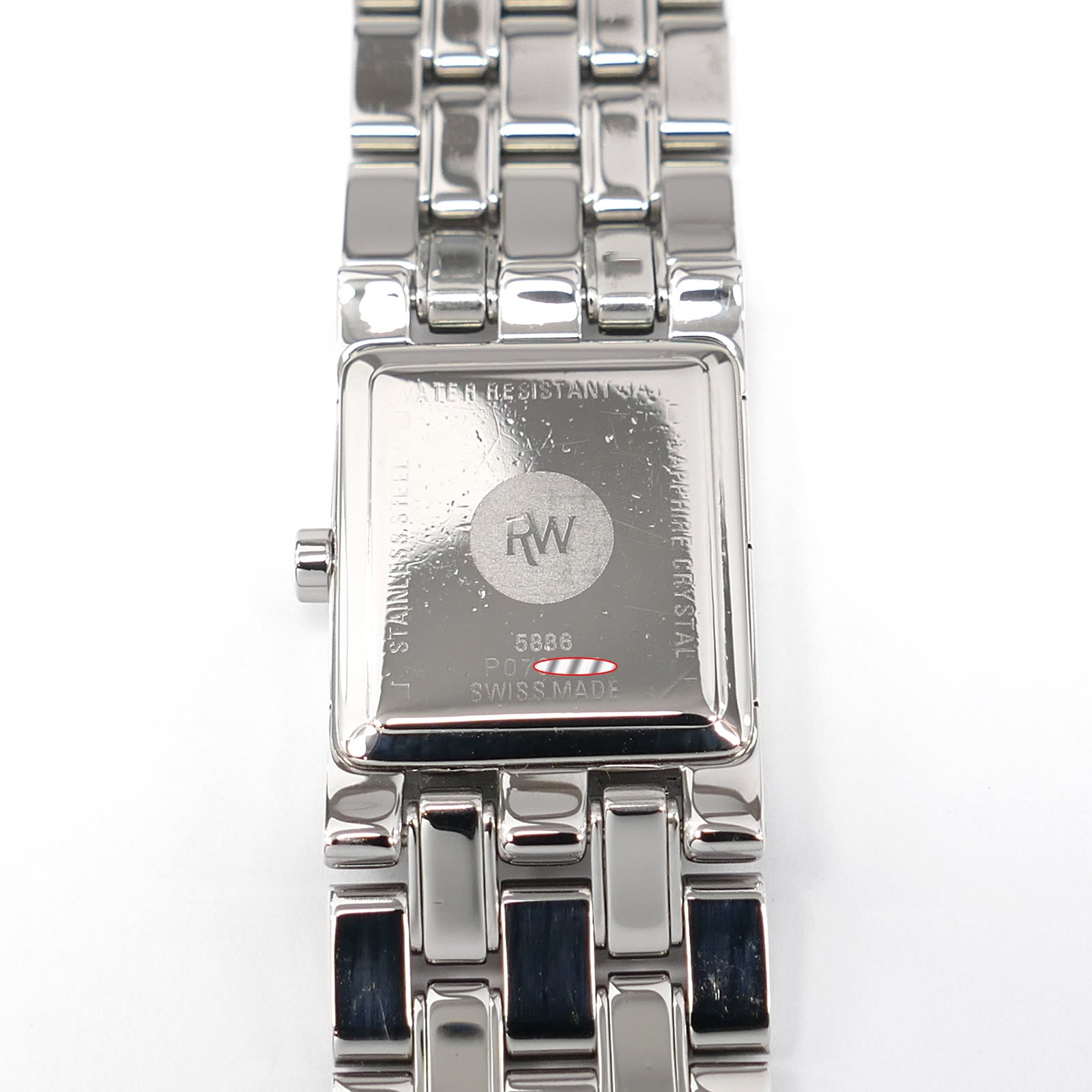 Raymond Weil Tema 5886 stainless steel case back