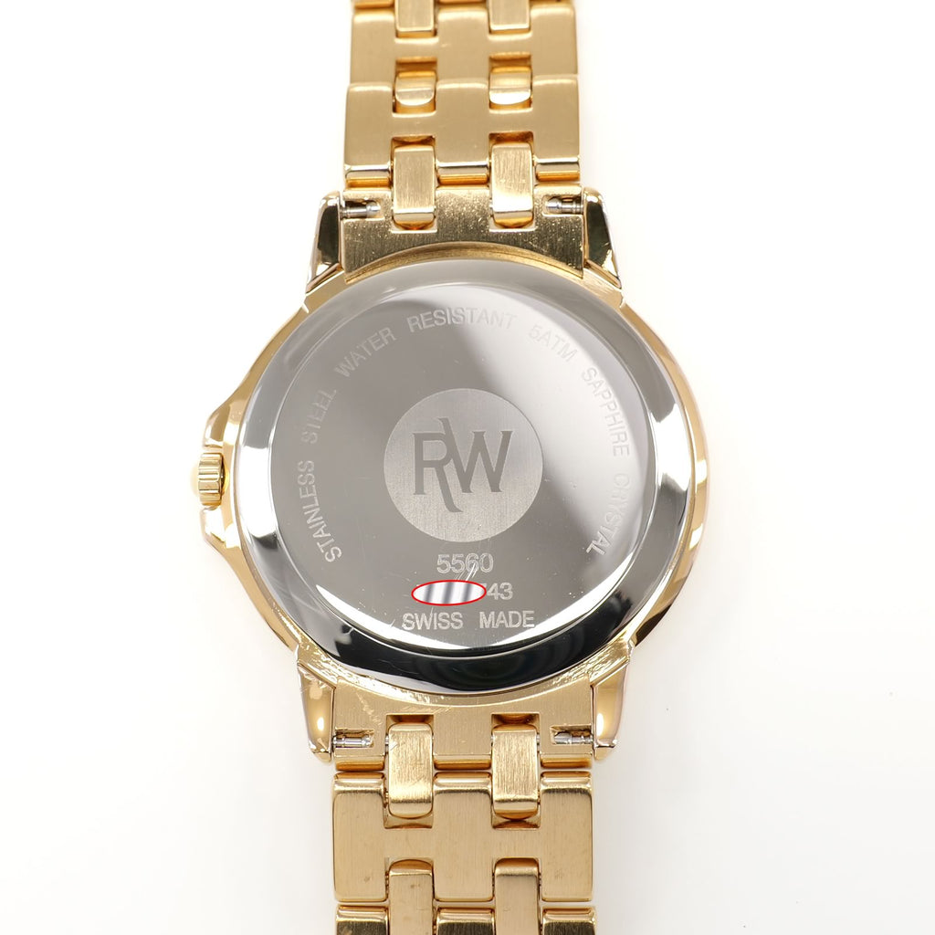 Raymond Weil Tango 5560 stainless steel case back