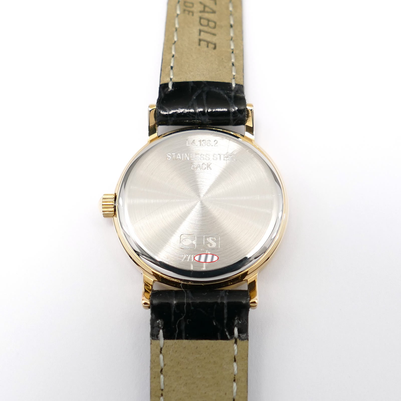 Longines Présence L4.136.2 stainless steel case back