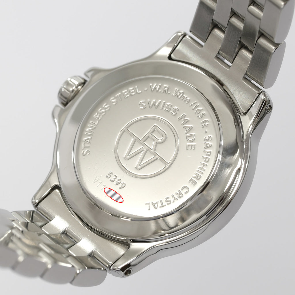 Raymond Weil Tango 5399 stainless steel case back