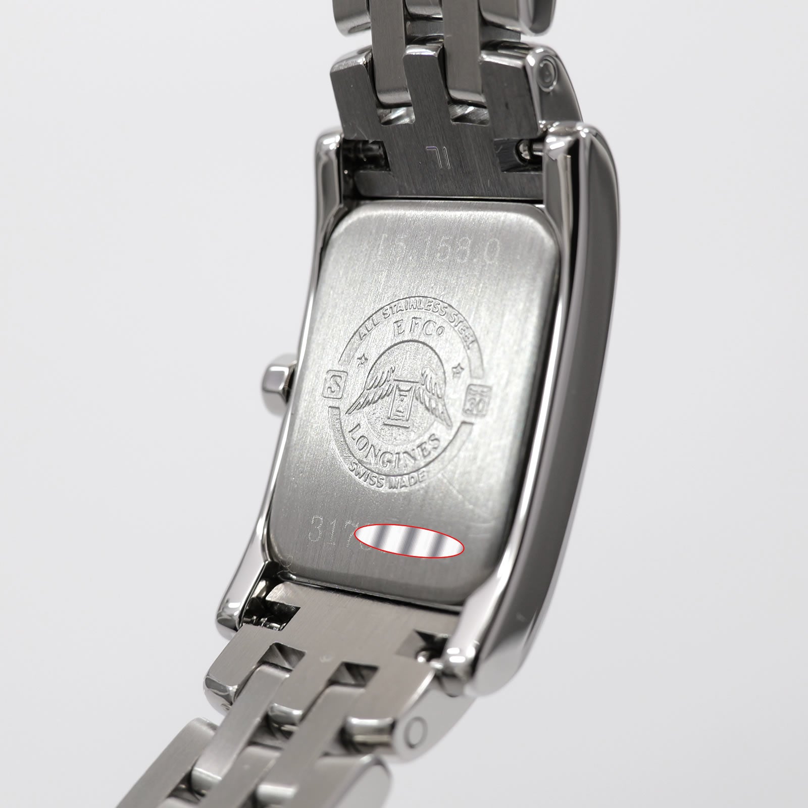Longines DolceVita L5.158.0 stainless steel case back