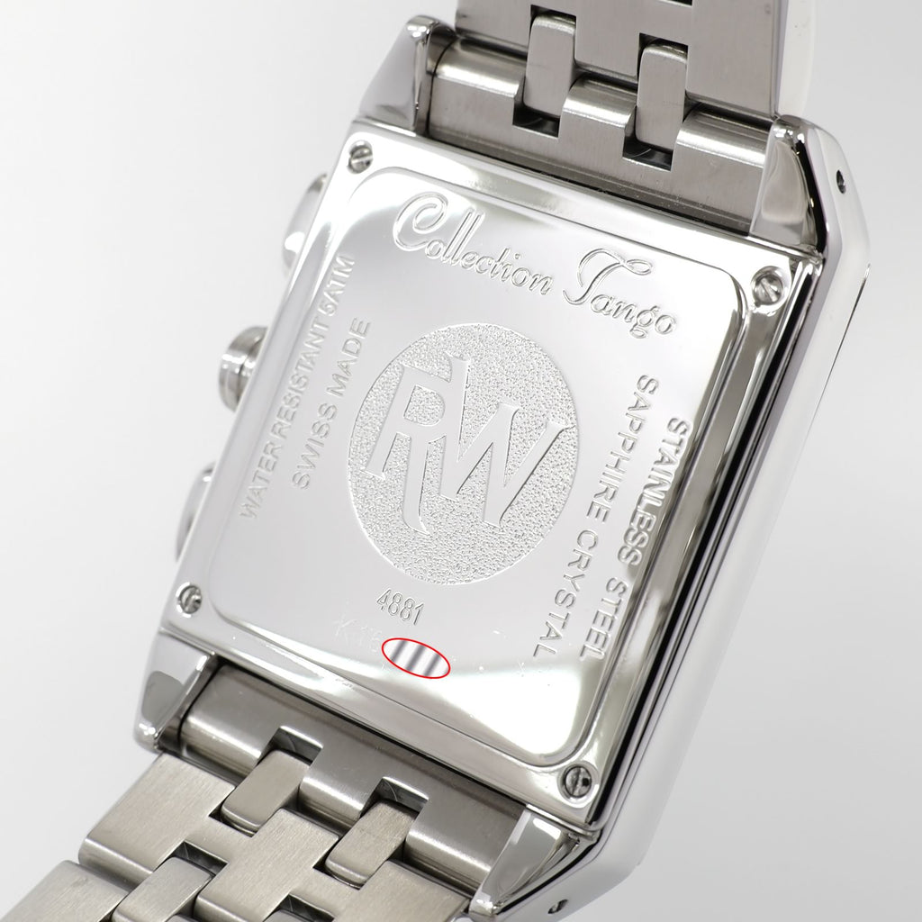 Raymond Weil Tango 4881 stainless steel case back