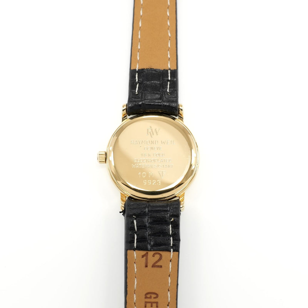 Raymond Weil Vintage 9923 18k Gold Plated case back