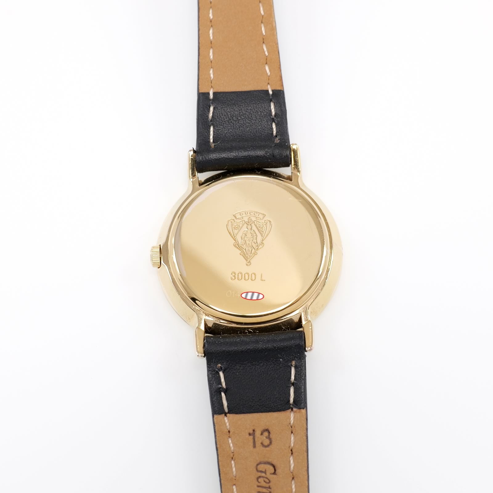 Gucci 3000L 18k Gold Plated case back