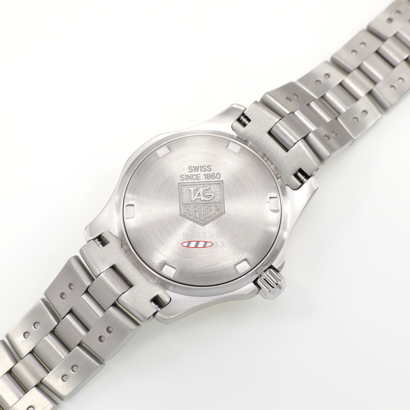 TAG Heuer 2000 Exclusive WN1353 stainless steel screw down case back