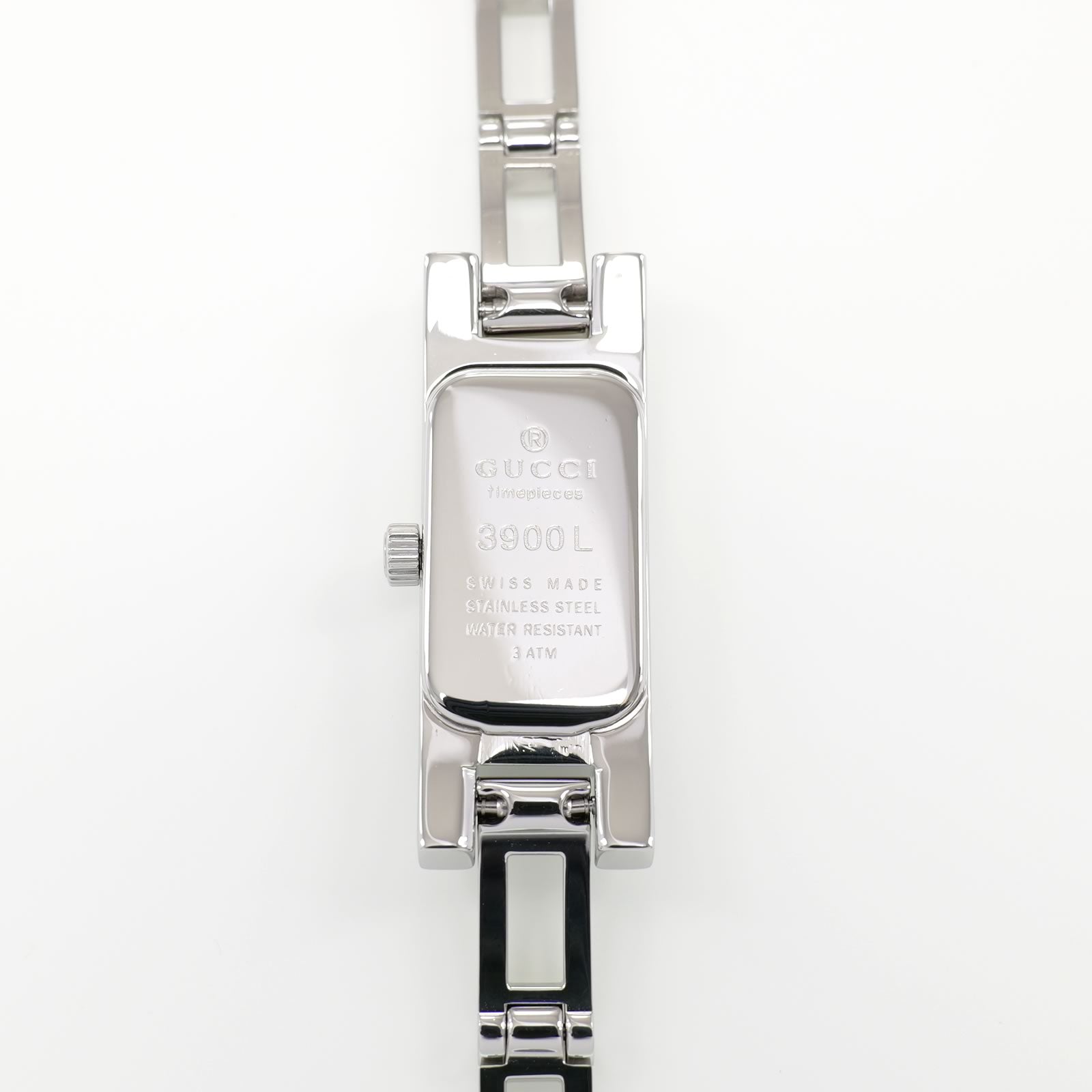 Gucci 3900L Silver Sunburst Dial Ladies 12mm with 24 Diamonds