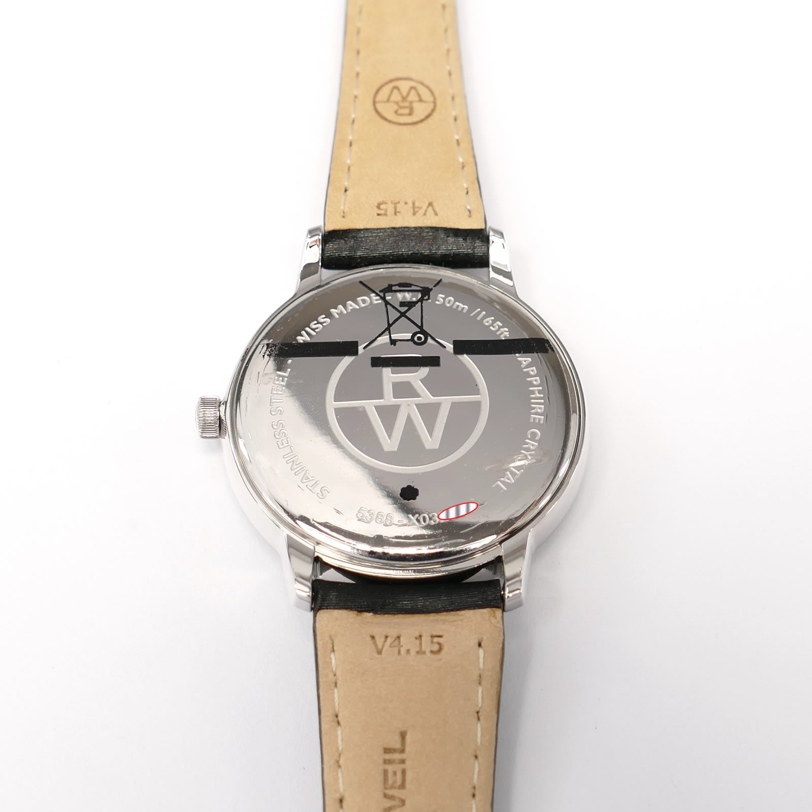 Raymond Weil Toccata 5388 stainless steel case back