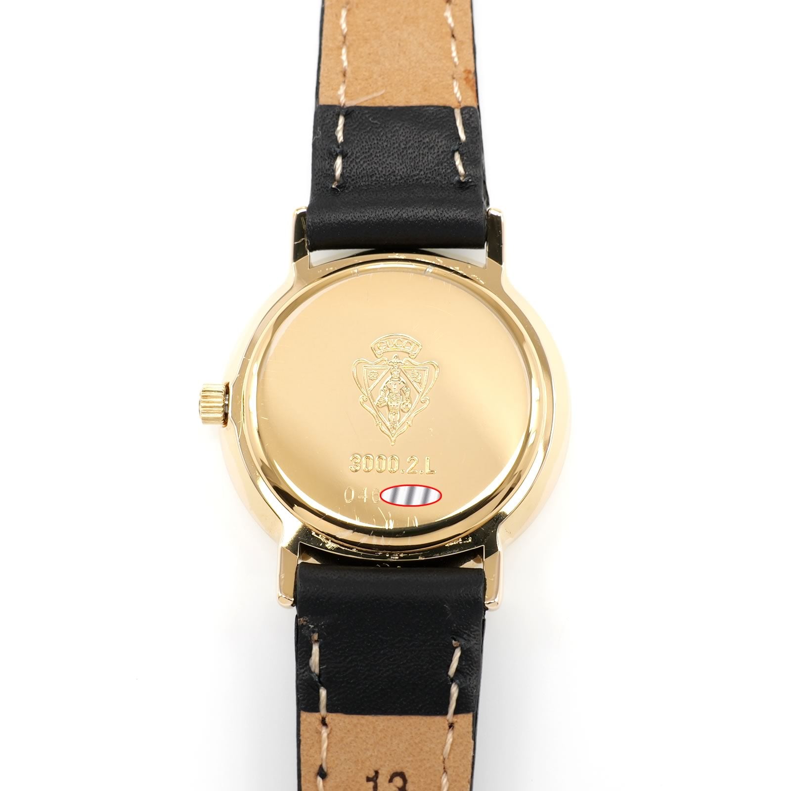 Gucci 3000 18k Gold Plated case back