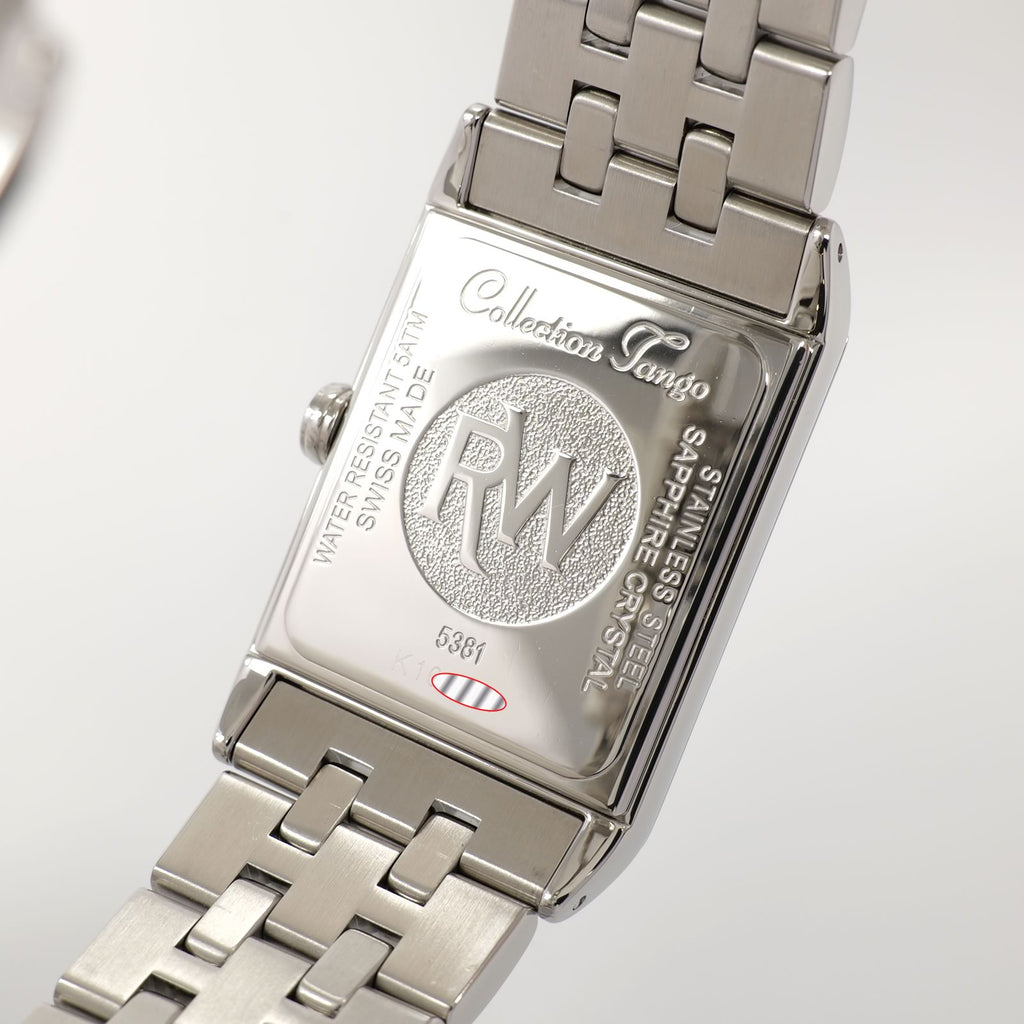 Raymond Weil Tango 5381 stainless steel case back