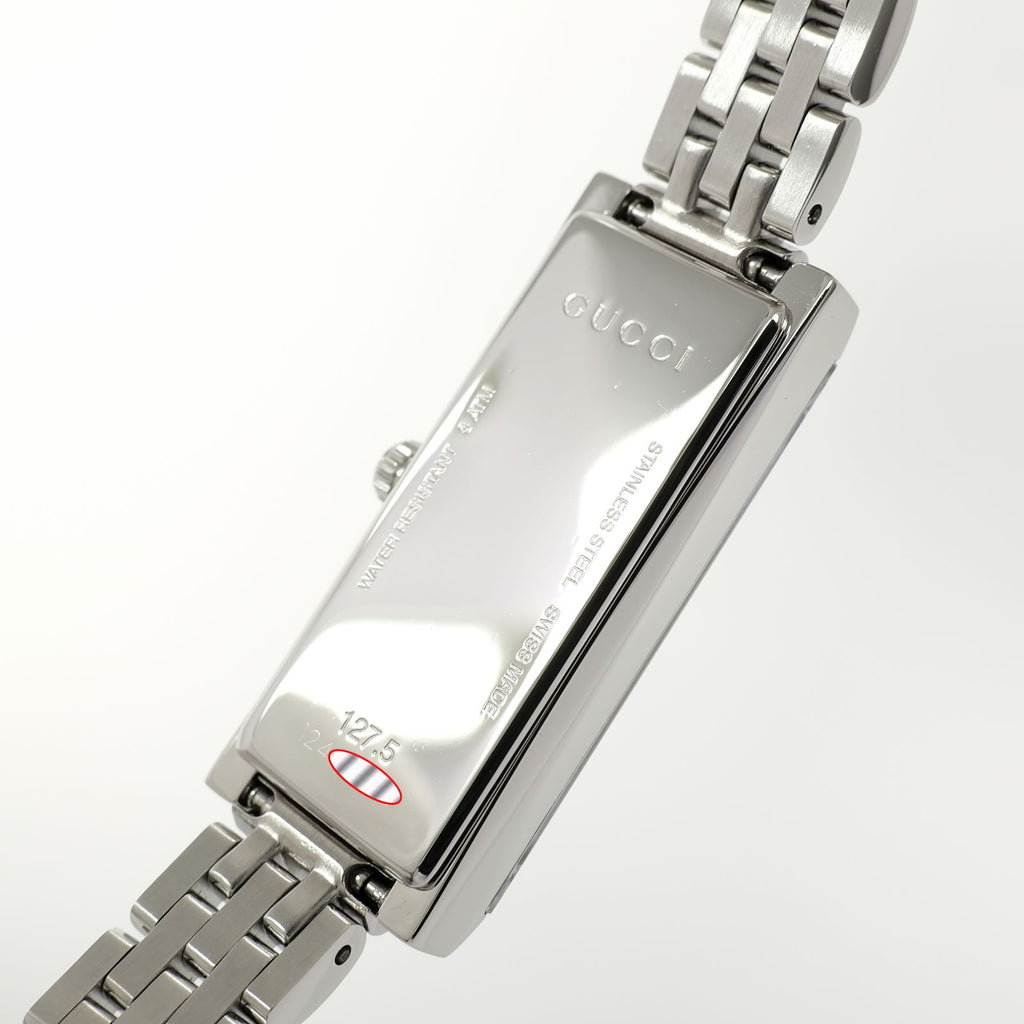 Gucci G-Frame YA127501 stainless steel case back