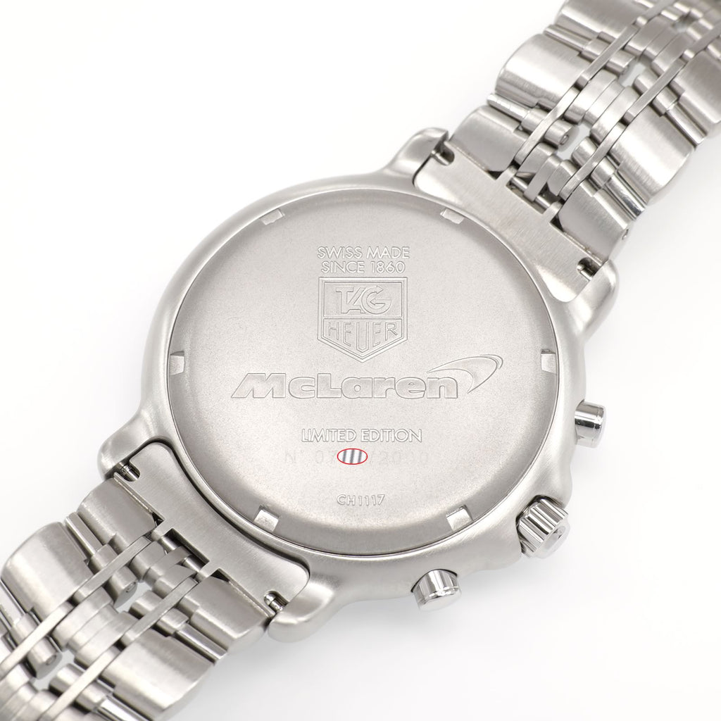 TAG Heuer 6000 Chronograph CH1117 stainless steel screw down case back