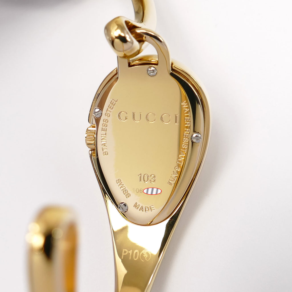 Gucci 103 Horsebit 18k Gold plated case back