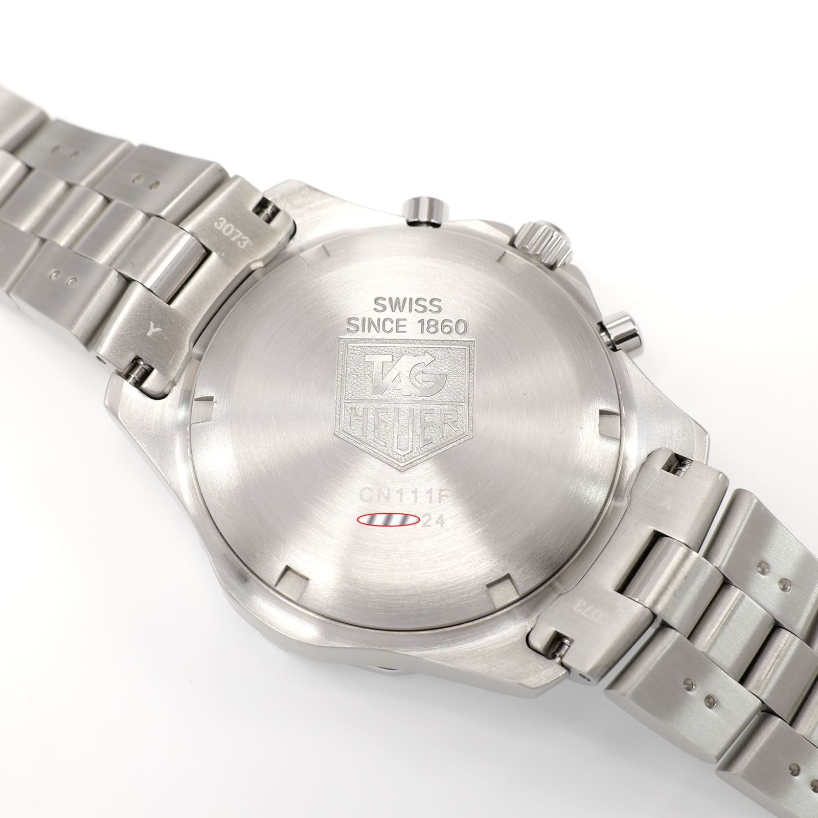 TAG Heuer 2000 Exclusive CN111F stainless steel screw down case back