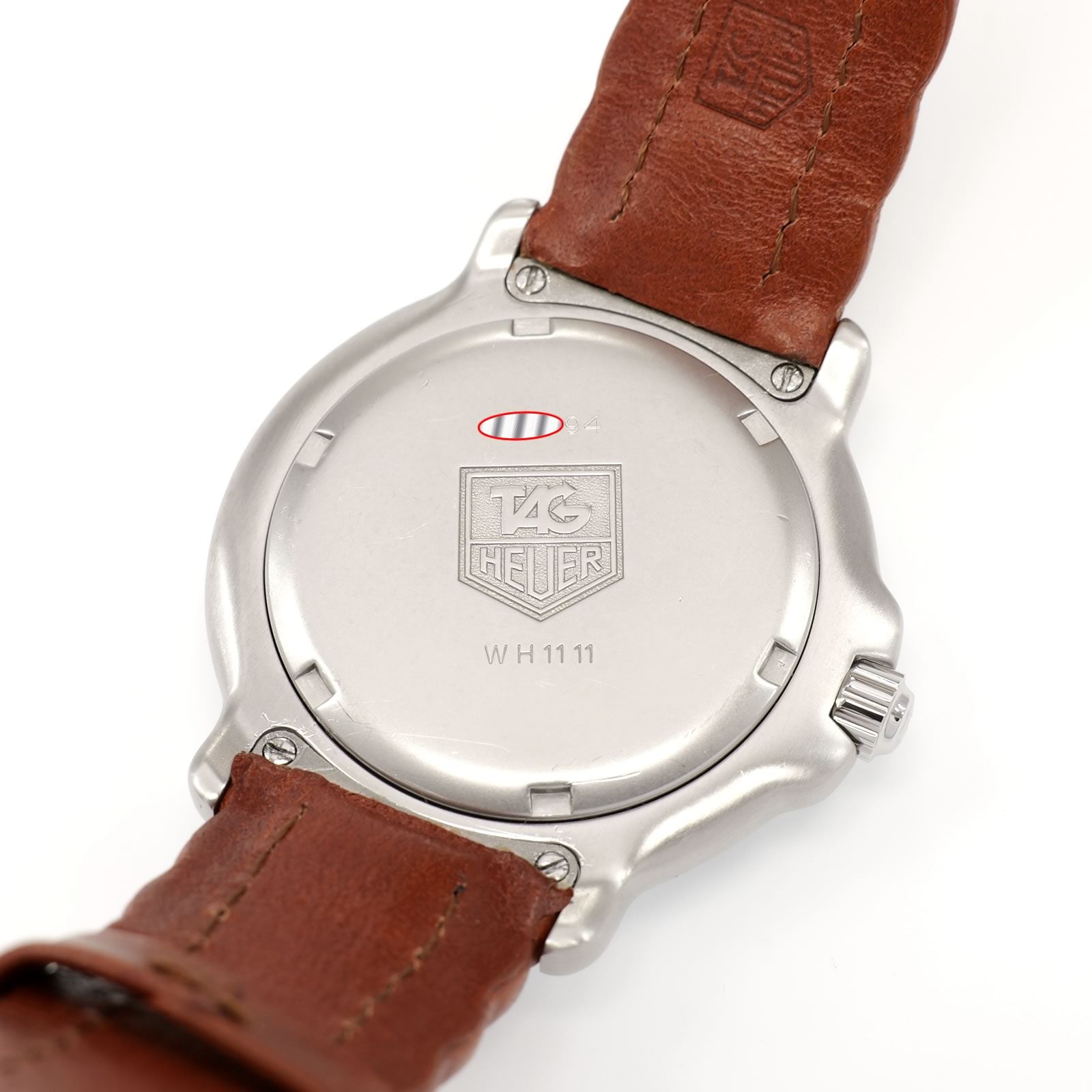 TAG Heuer 6000 WH1111 stainless steel screw down case back