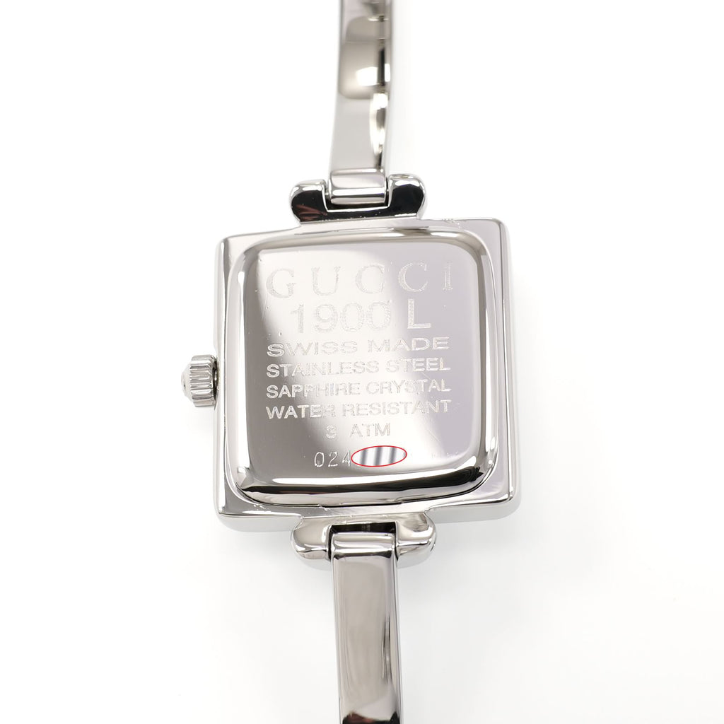 Gucci 1900L stainless steel case back