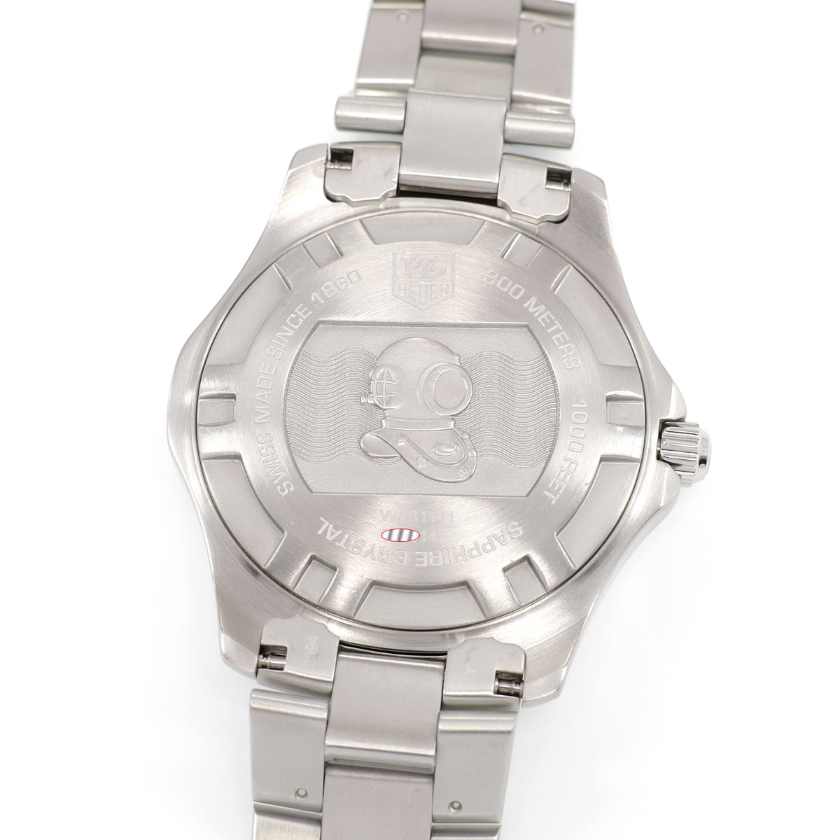 TAG Heuer Aquaracer WAB1111 stainless steel screw down case back