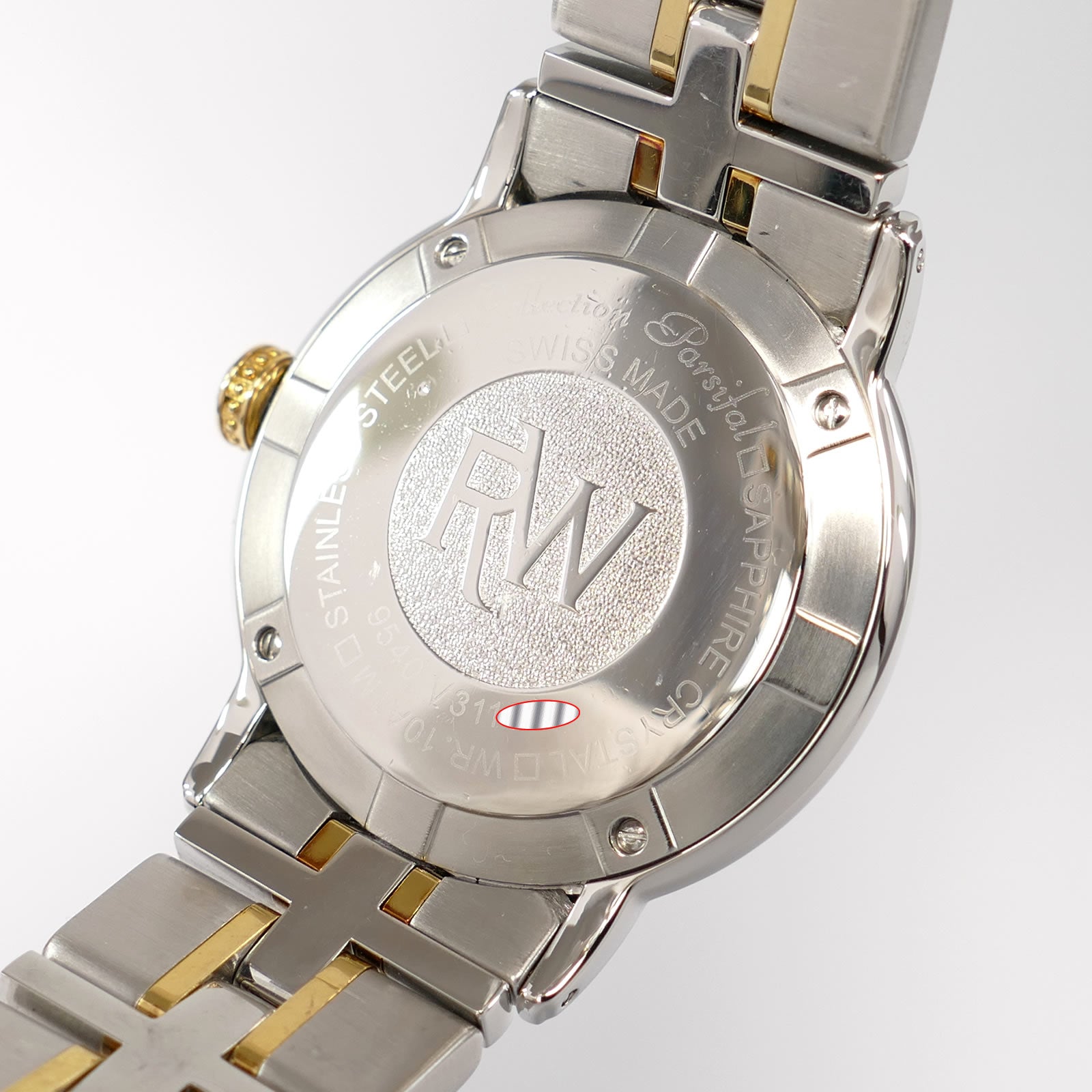 Raymond Weil Parsifal 9540 stainless steel case back