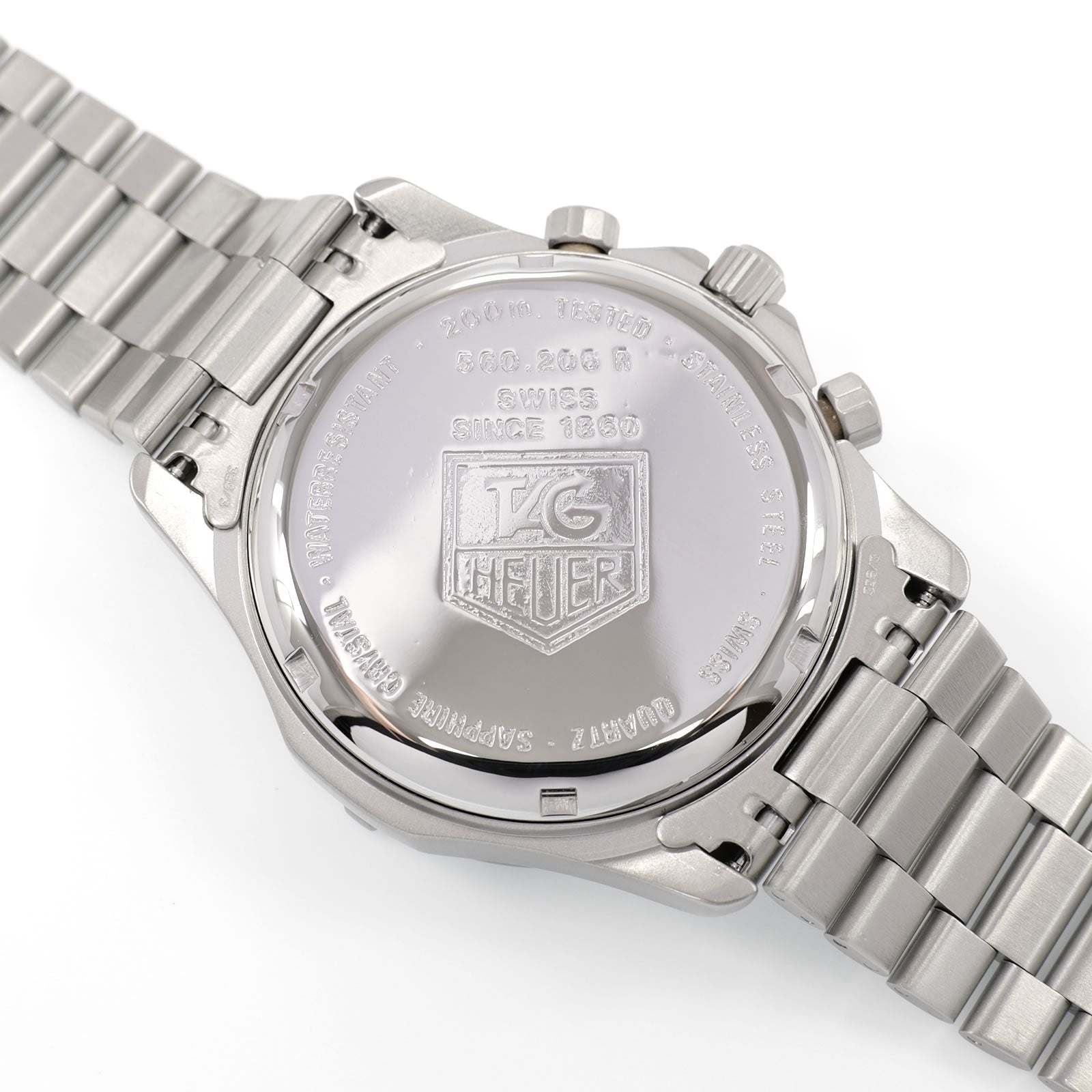 TAG Heuer 2000 Chronograph 560.206R stainless steel screw down case back