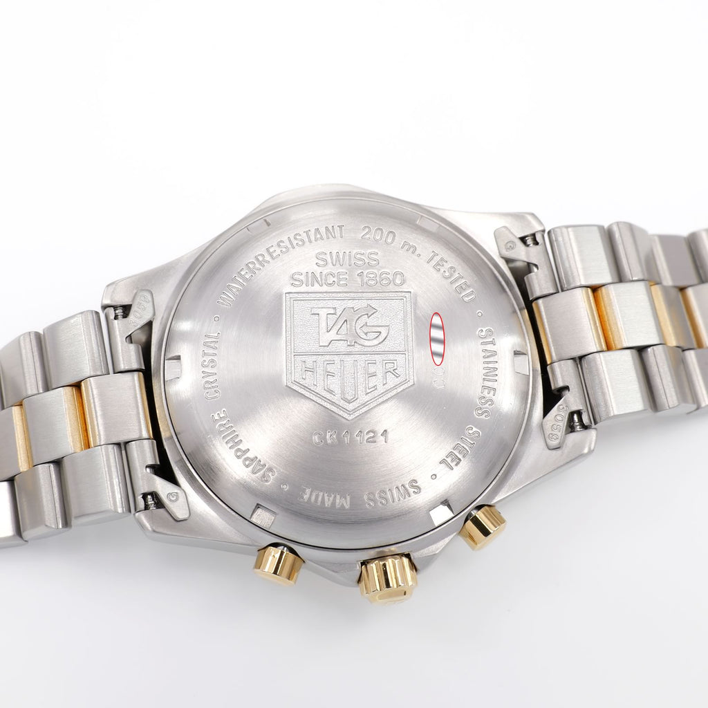 TAG Heuer 2000 Chronograph CK1121 stainless steel screw down case back