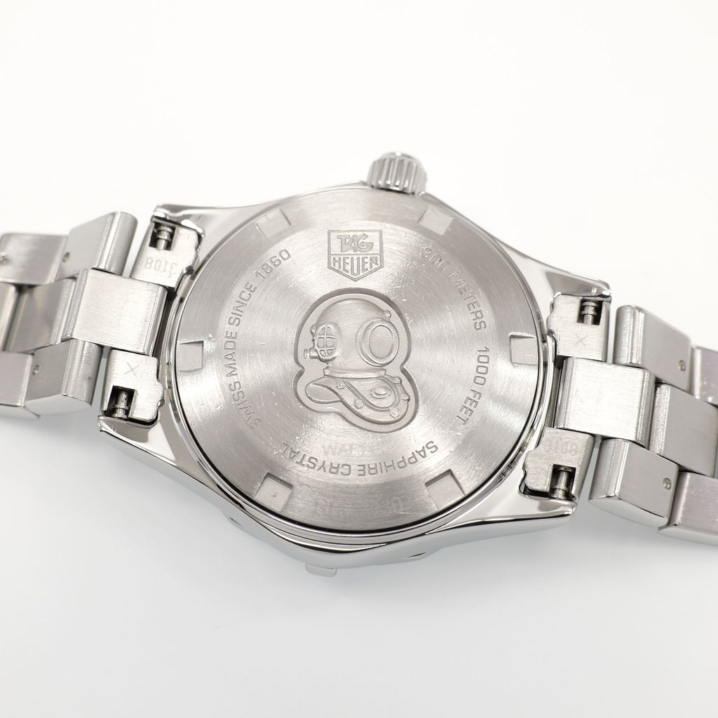 TAG Heuer Aquaracer WAF1414 stainless steel screw down case back