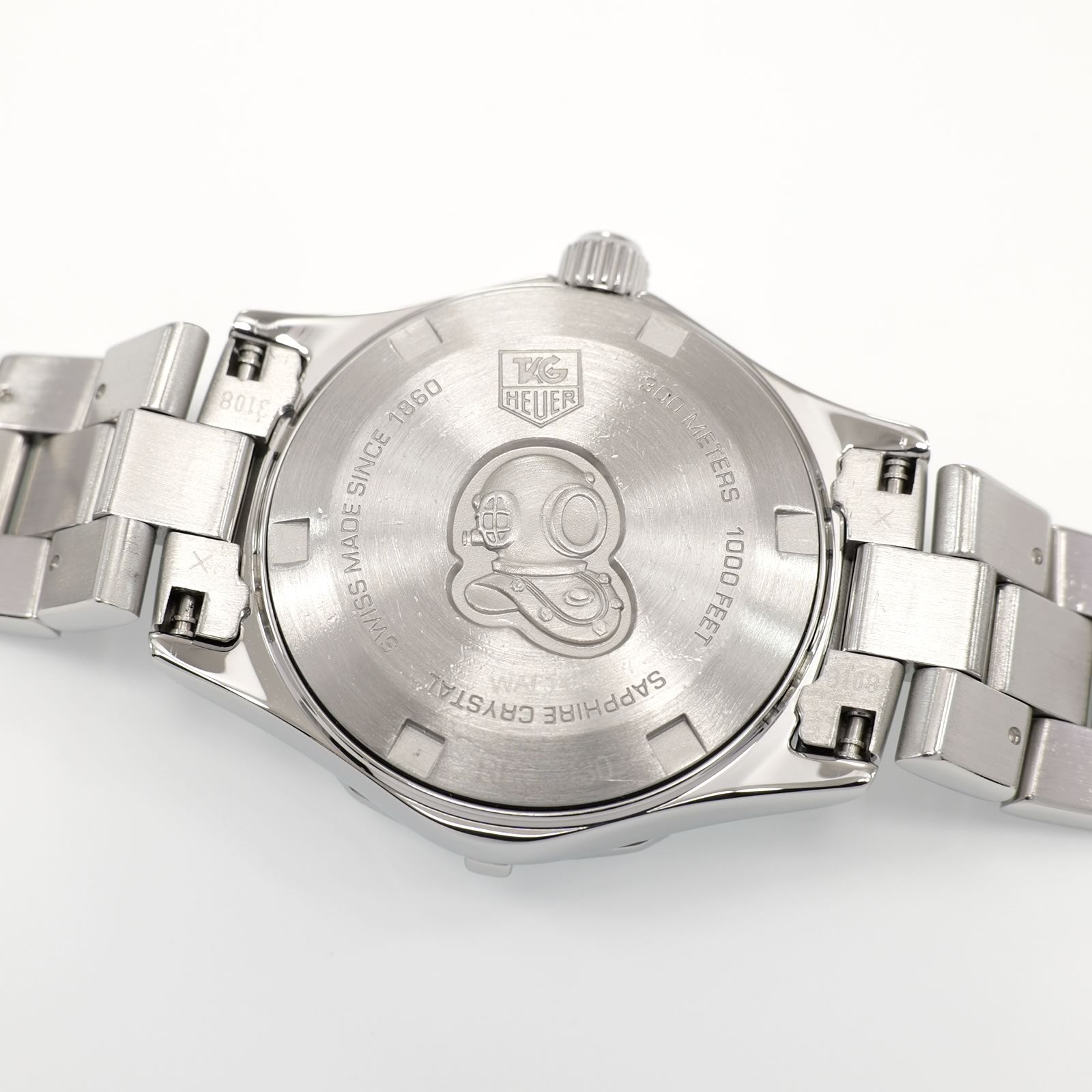 TAG Heuer Aquaracer WAF1414 stainless steel screw down case back