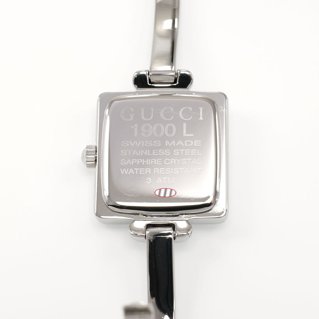 Gucci 1900L stainless steel case back